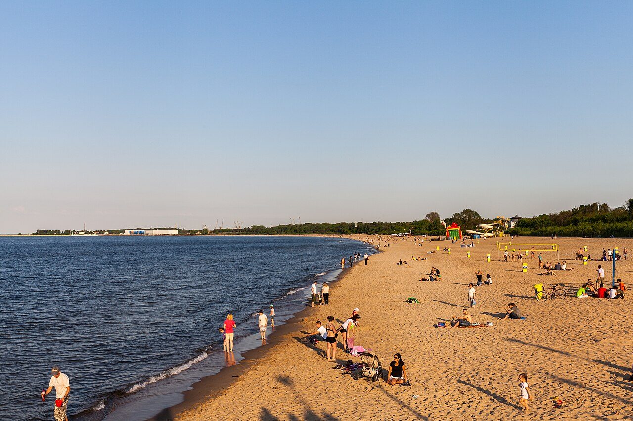 Plaża w Brzeźnie w Gdańsku